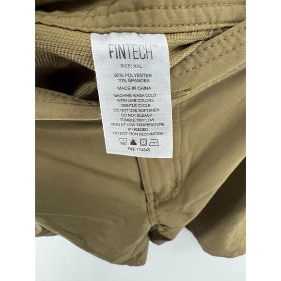 Fintech Submariner Woven Shorts Mens 2XL 8" Fishing Lightweight Cargo - Picture 3 of 6